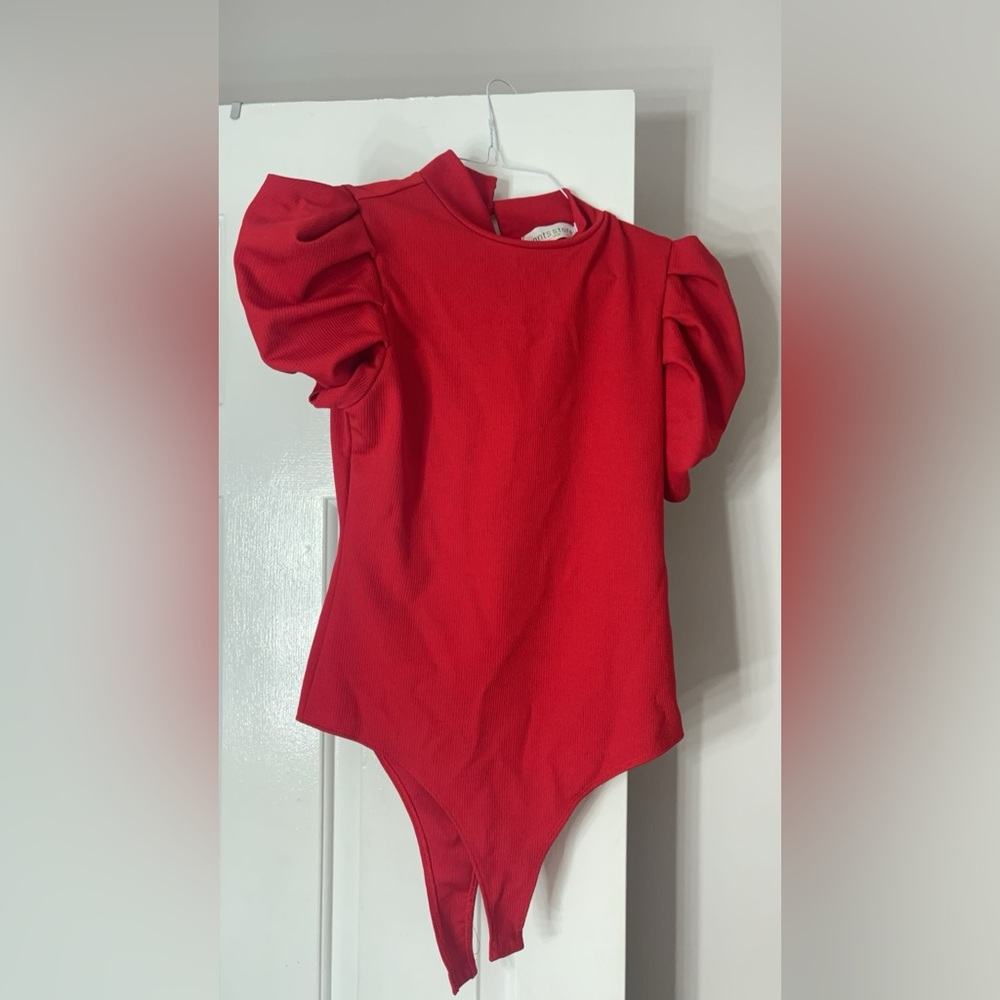 Red bodysuit